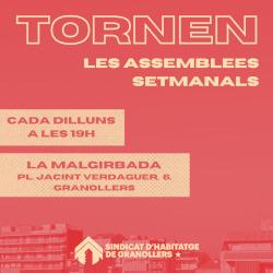 Tornem les assamblees setmanals