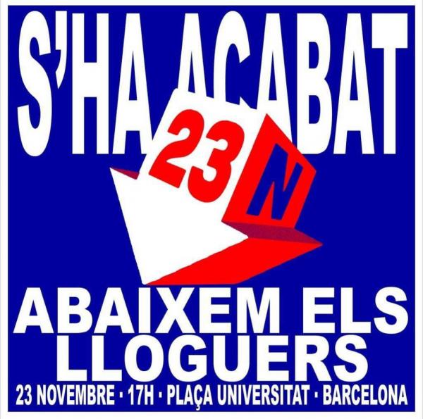 S'ha acabat, 23N, abaixem els lloguers